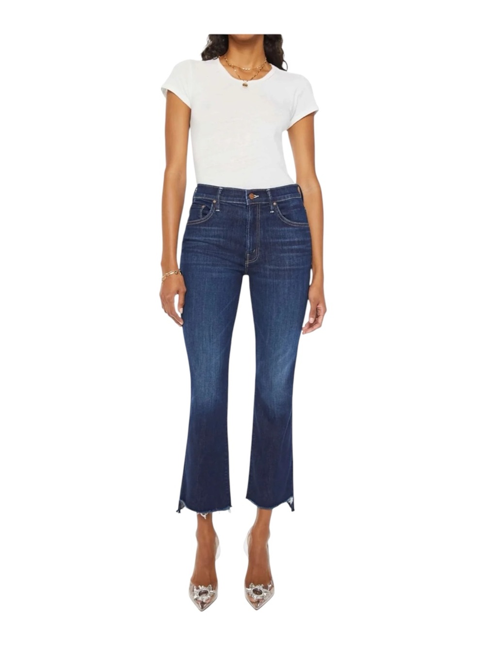 MOTHER Denim The Insider Crop
Step Fray Hem In Off Limits Size 29